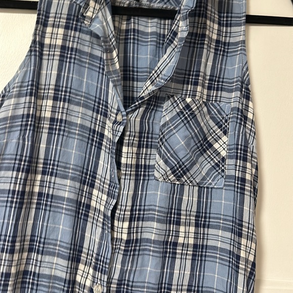 Blue plaid dress or cape - Picture 3 of 4